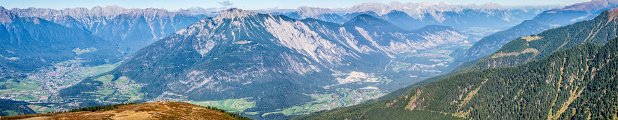 Sechszeiger Blick nach Imst, Tschirgant und Oberinntal