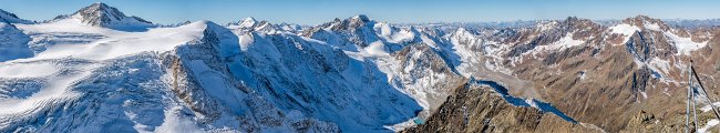 Hinterer Brunnenkogel mit Blick Hinterer Brochenkogel (rechts) Hochvernagtspitze (mitte)