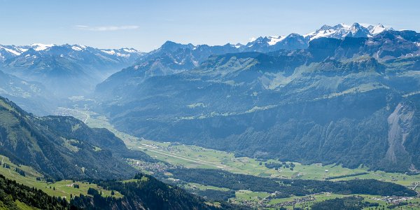 Aufstieg Brienzer Rothorn Blick Haslital Brinz