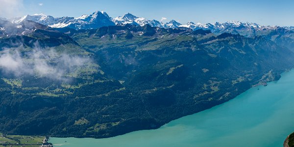 Brienzer Rothorn Blick nach Süden mit Brienzersee